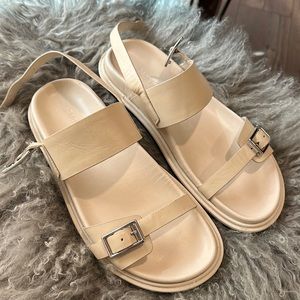 Zara Ivory Off-White Sandals Size 40